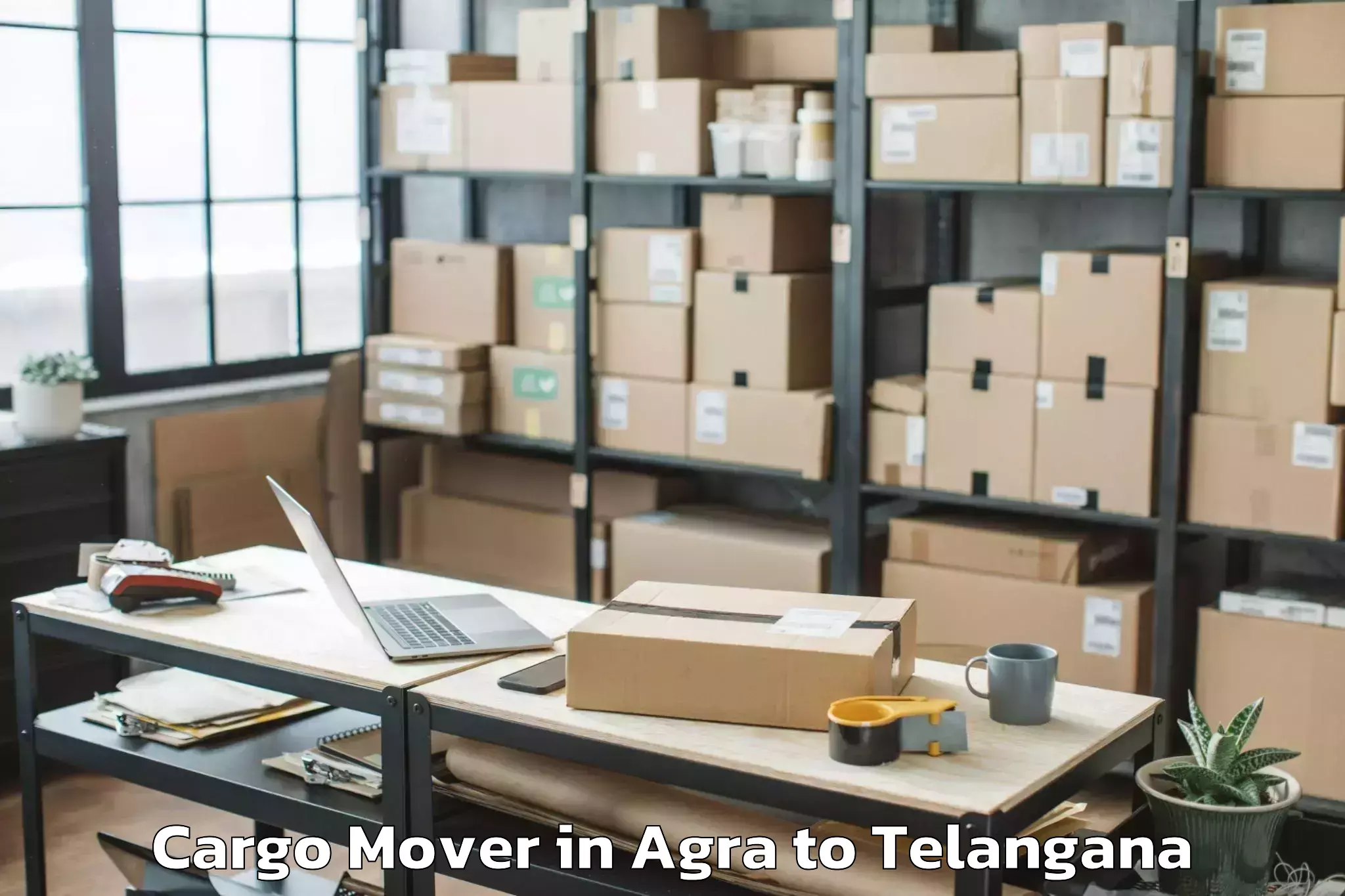 Top Agra to Palamuru University Mahabubnag Cargo Mover Available